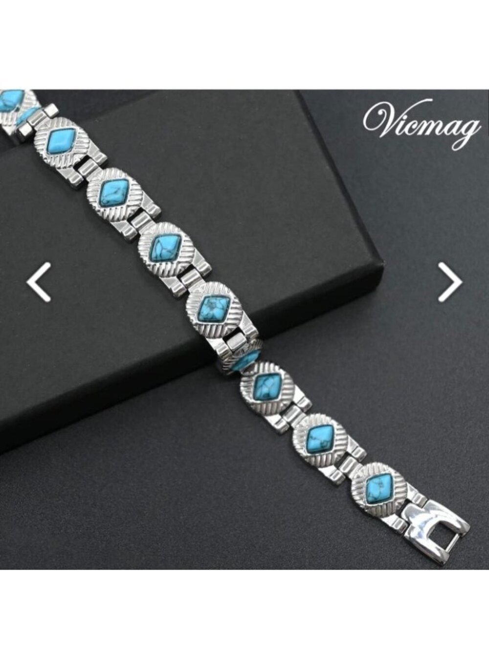 Vicmag Magnetic Bracelet Titanium Steel bracelet Ultra Strength Magnetic Adjus
